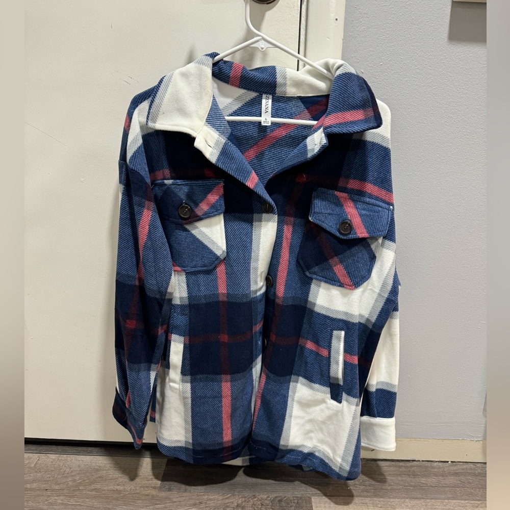 Women’s Boutique Flannel Jacket Shacket